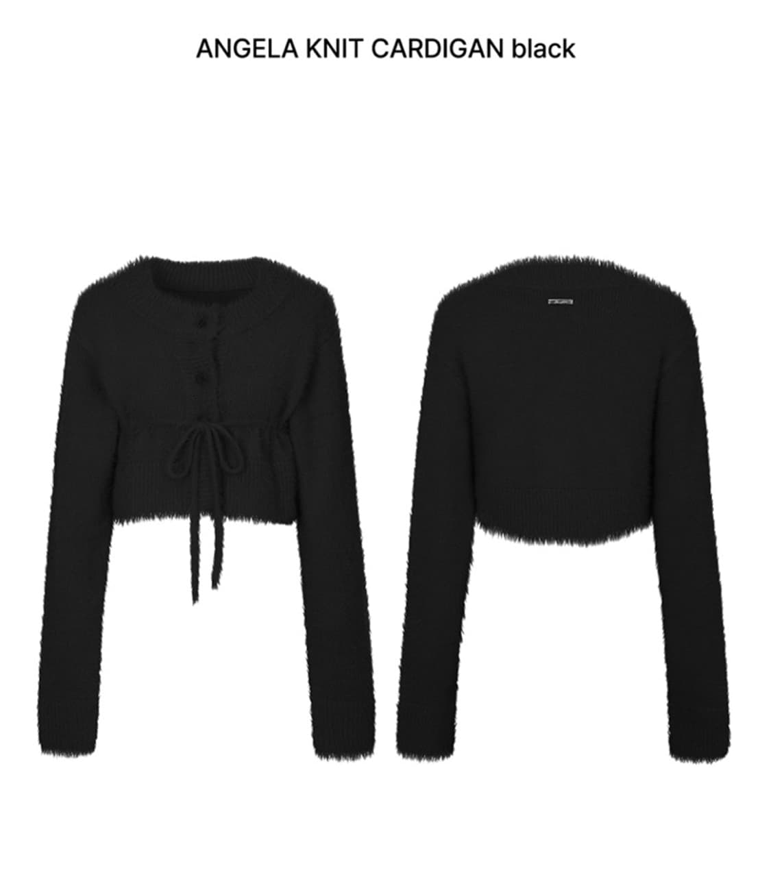 페인오어플레져 엔젤라 니트 가디건 블랙 상품이미지4