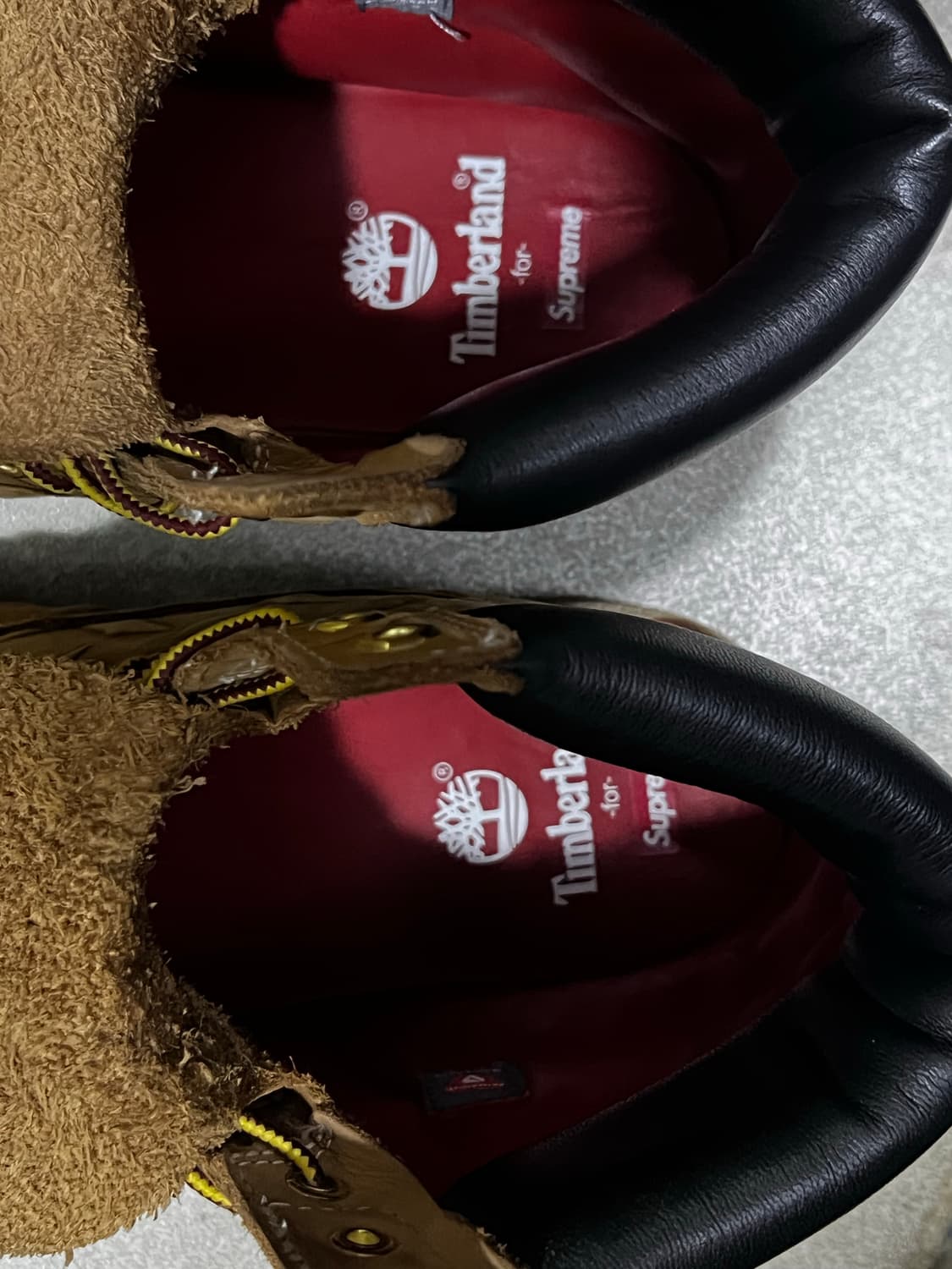 슈프림X팀버랜드 다이아몬드 6인치 부츠 판매합니다 상품이미지5