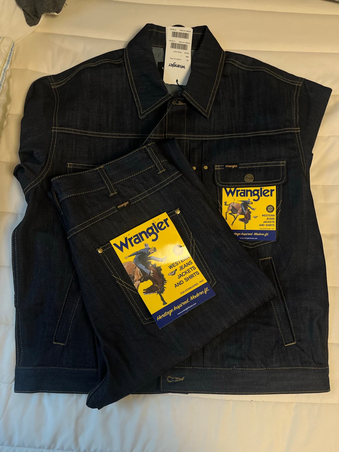 랭글러 데님 셋업 새상품 L 상품이미지2