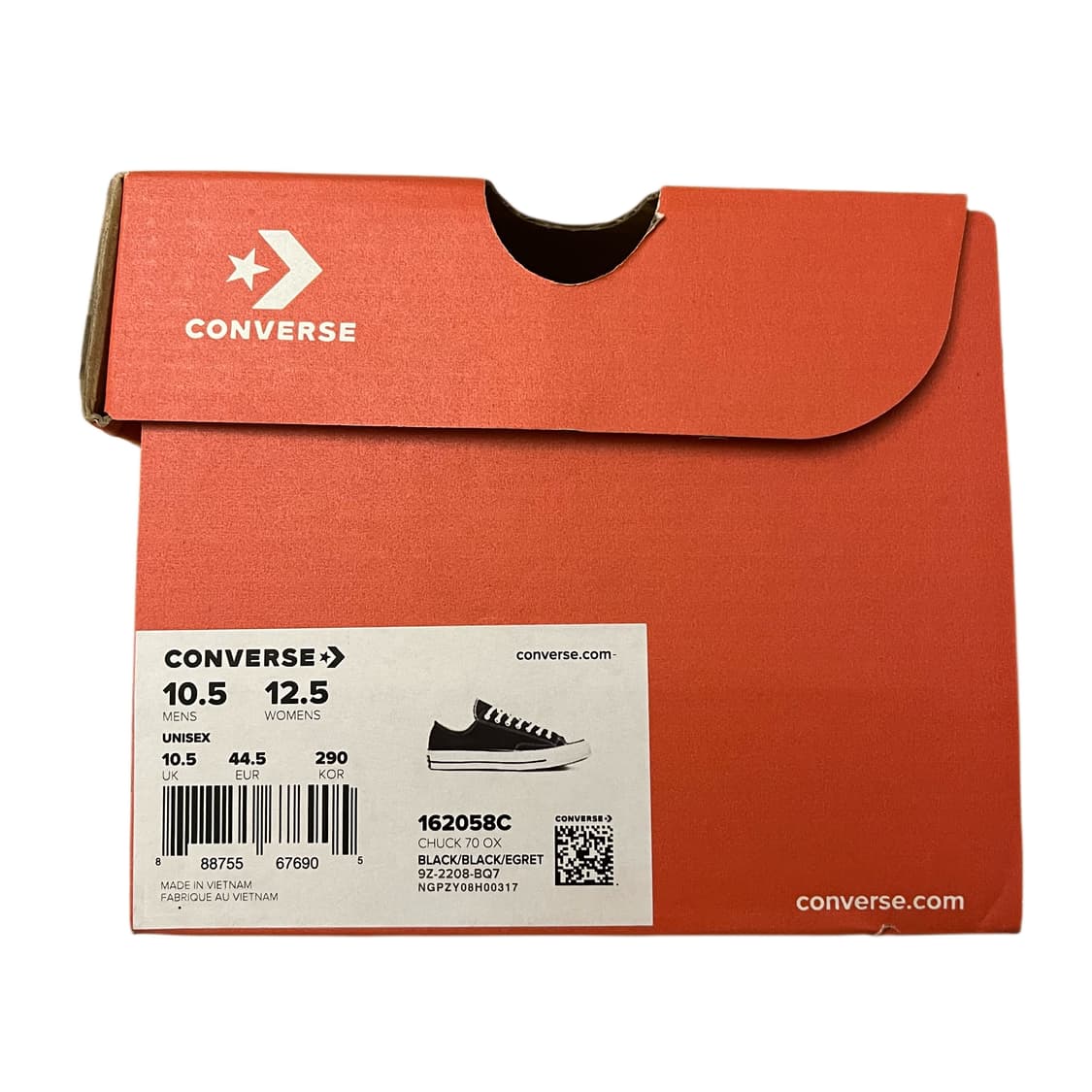 컨버스 척70 로우 블랙 290 새상품 상품이미지4