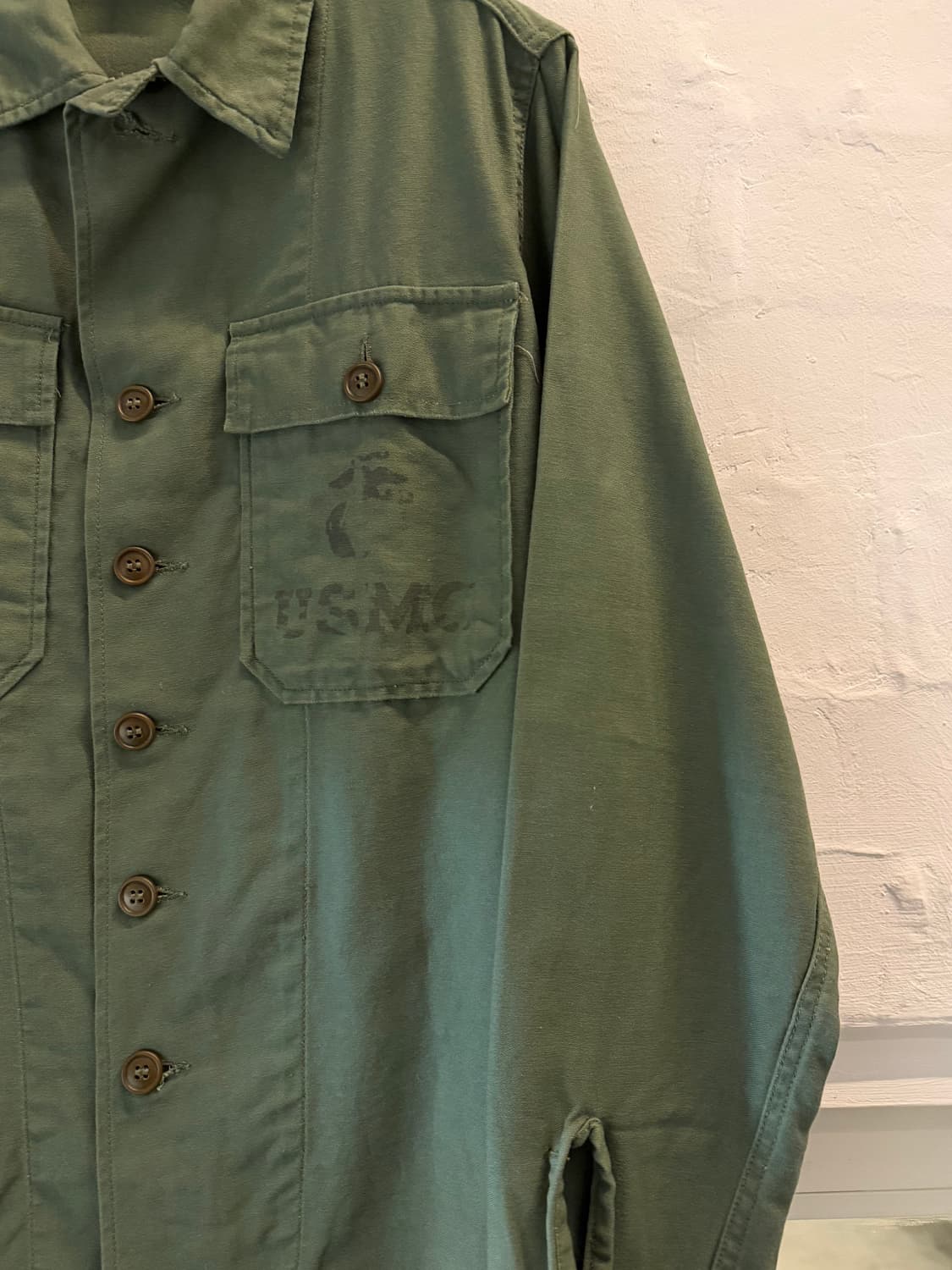 Military US ARMY Sateen OG-107 유틸리티 셔츠 상품이미지3