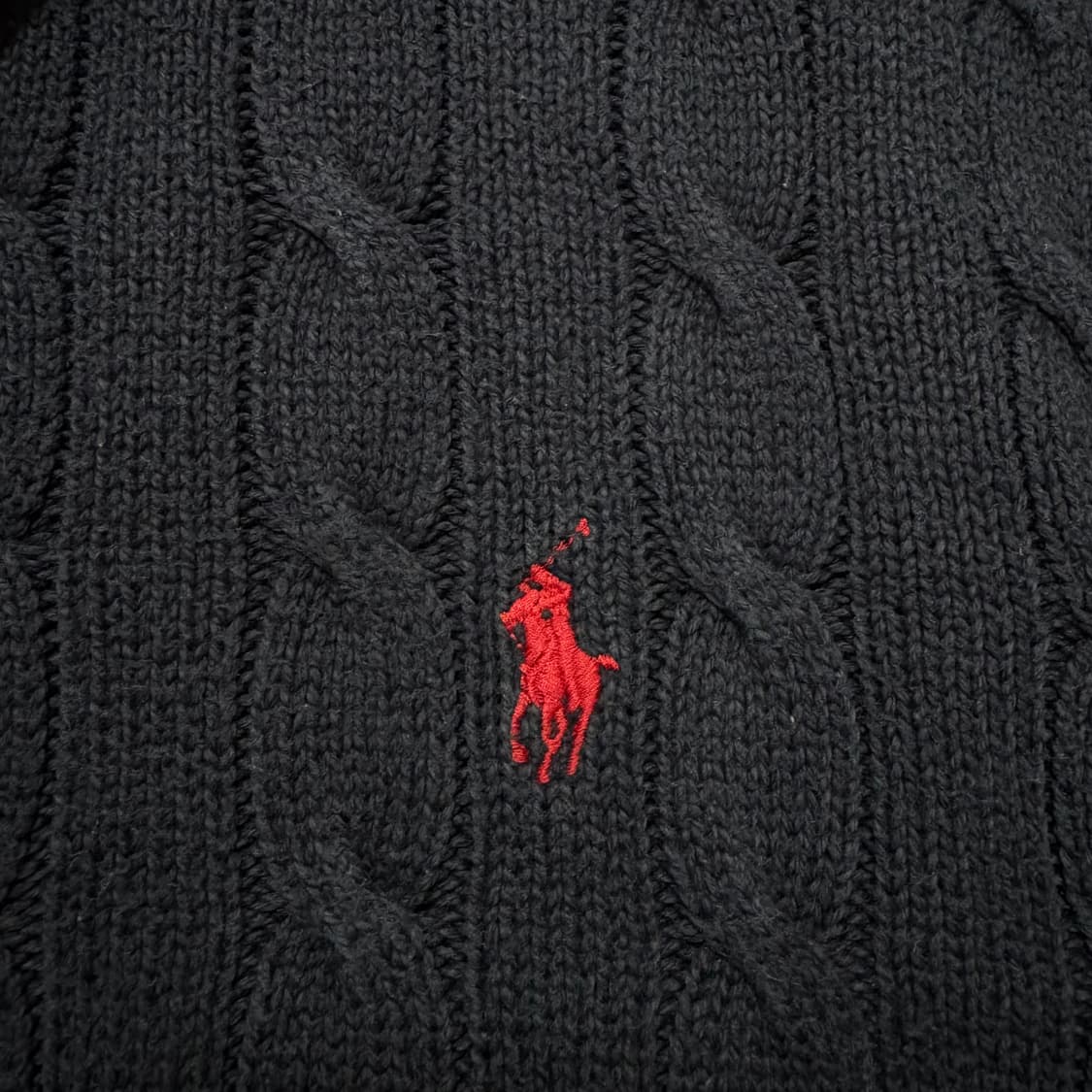폴로랄프로렌 기본로고 하프집업 니트 상품이미지3