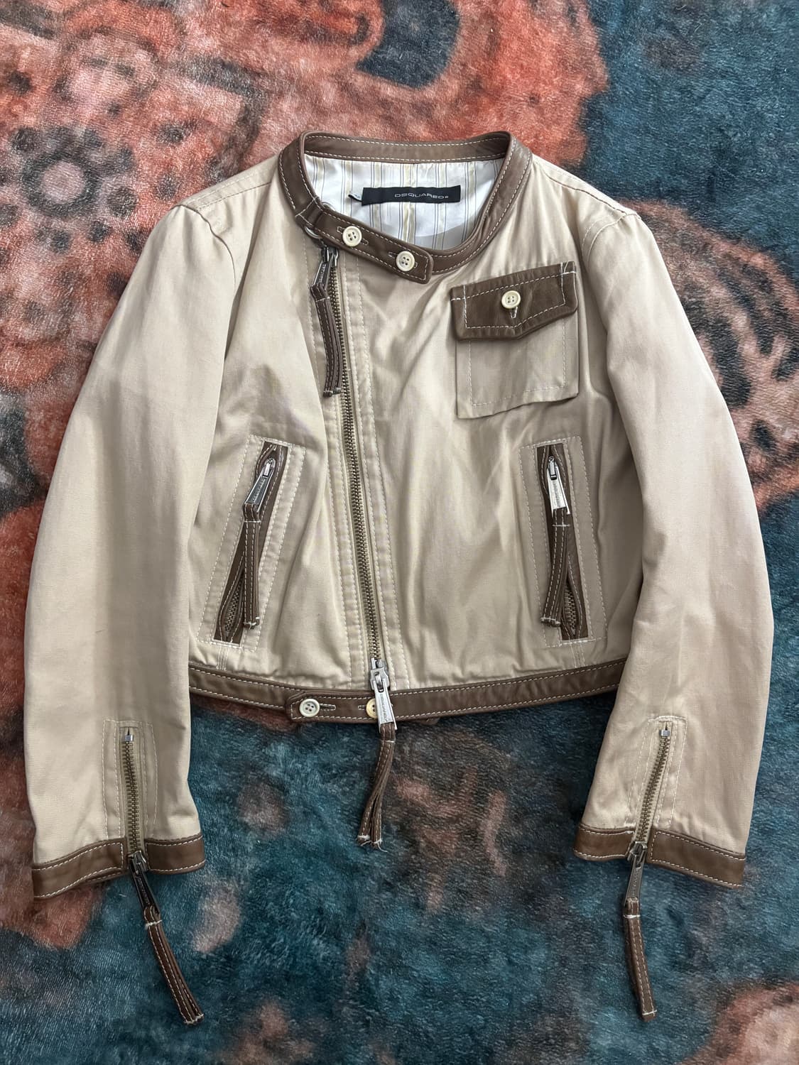 TTF✳️2000‘s 디스퀘어드2 크롭 코튼 라이더 재킷 상품이미지4