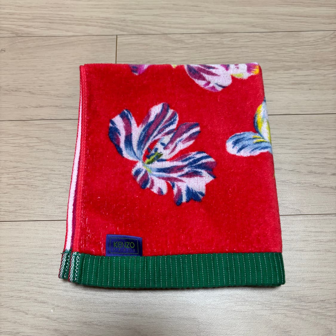 KENZO 겐조 플라워 패턴 타월 손수건 일본제 상품이미지6