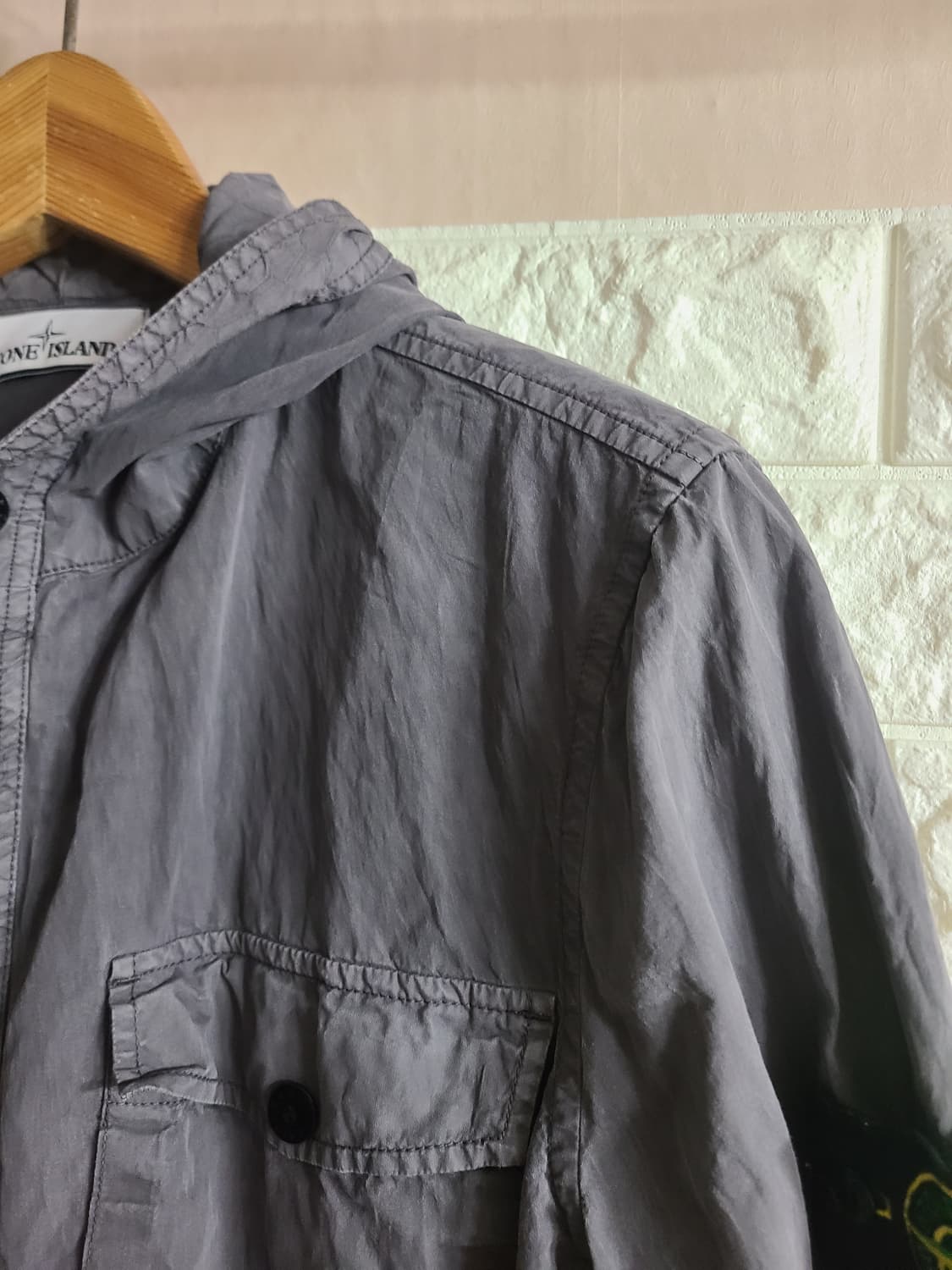 스톤아일랜드 후드 셔츠 그레이(95) 상품이미지2