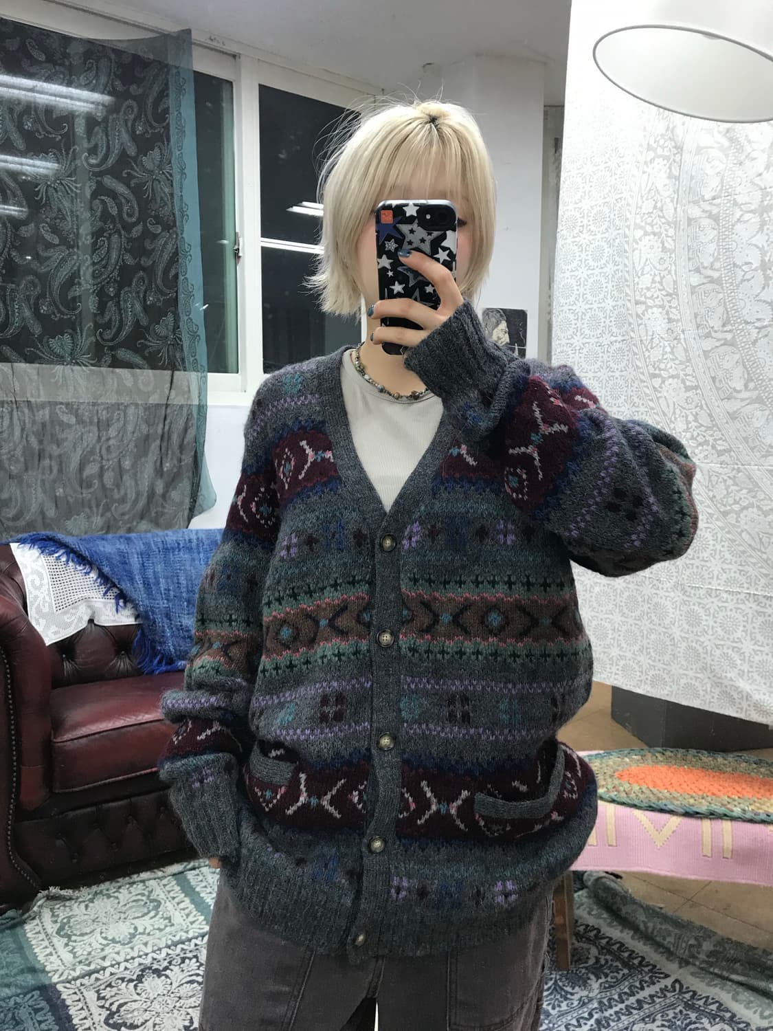 폴로랄프로렌 빈티지 에스닉 니트 가디건  상품이미지1