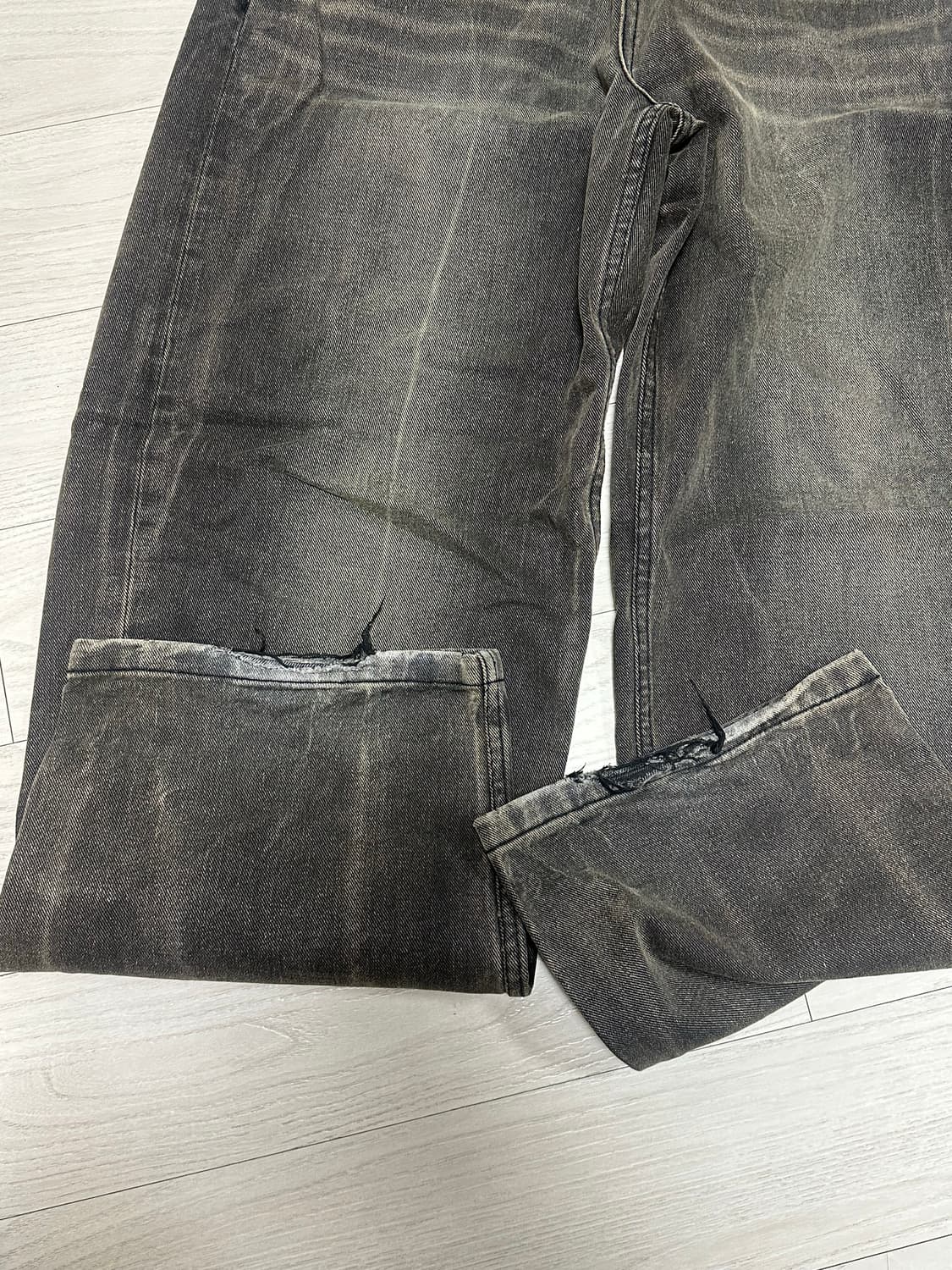 밀로아카이브 커브드 데님 팬츠 M 워시드브라운 상품이미지3