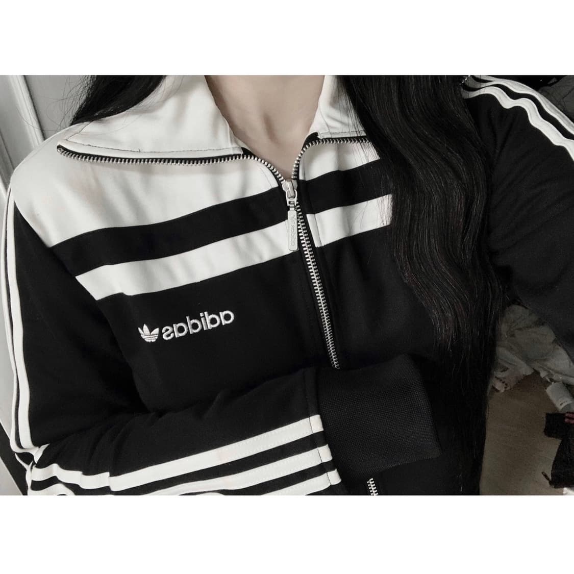 아디다스 오레오 흰검 져지 집업 트랙탑 상품이미지1