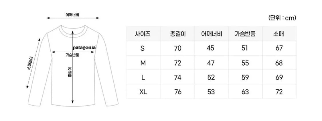 (정품/새상품) 파타고니아 롱슬리브 특가 재고정리  상품이미지4
