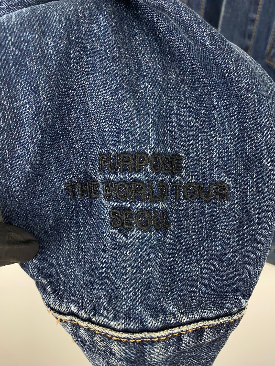 저스틴 비버 퍼포즈투어 데님 청자켓 M 상품이미지5