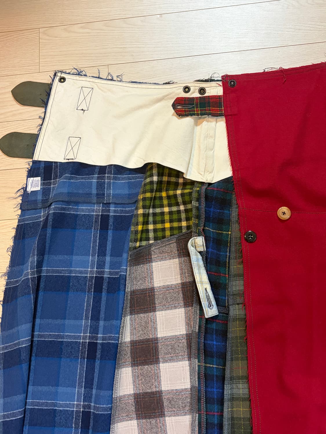 [1] 니들스 패치워크 랩 스커트 상품이미지3