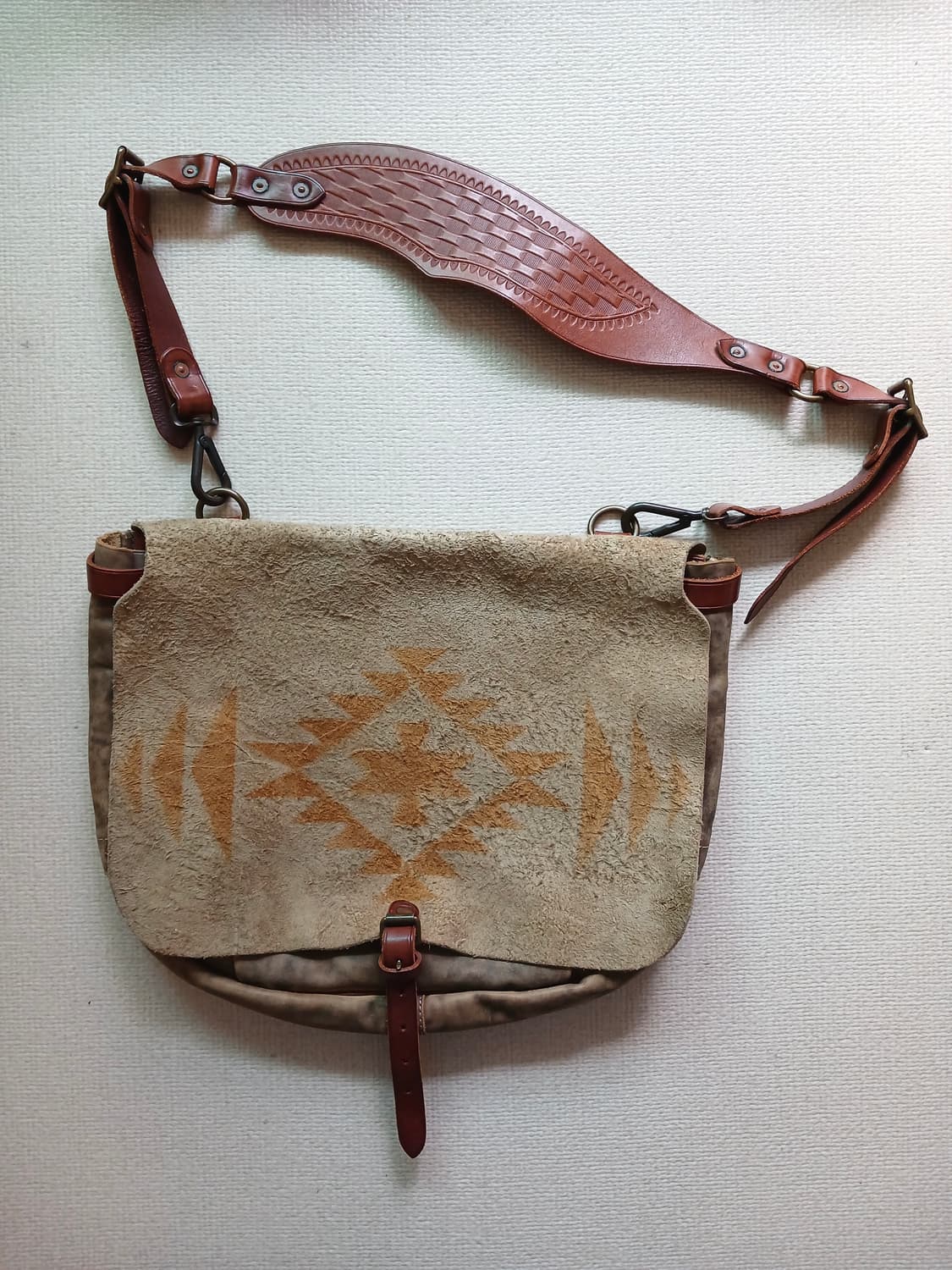 RRL  LEATHER PRINTED SHOULDER BAG 상품이미지1