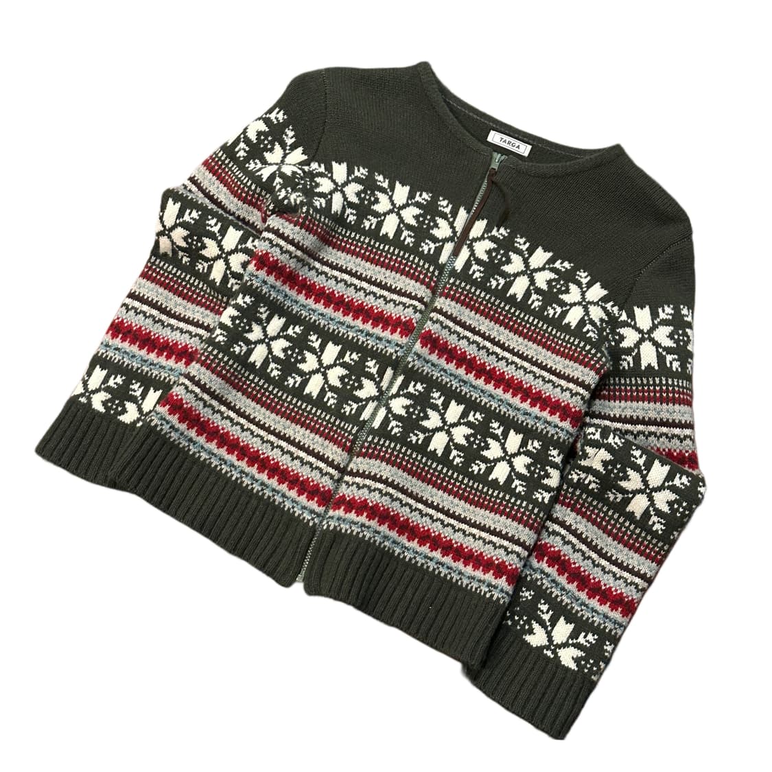 TARGA 노르딕 집업 울 가디건 (S) 페어아일 상품이미지1