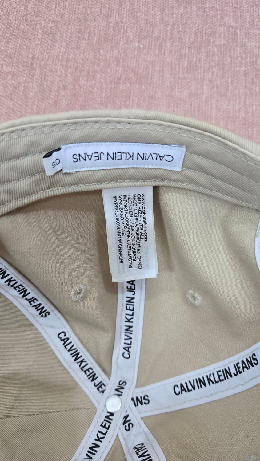 [정품] 캘빈클라인 진스 모노로고 볼캡 베이지 (상태 최상) 상품이미지7