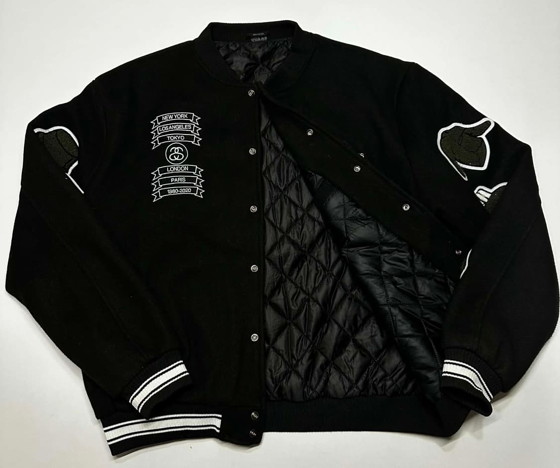 스투시 X CDG 콜라보 바시티 자켓 XL 상품이미지2