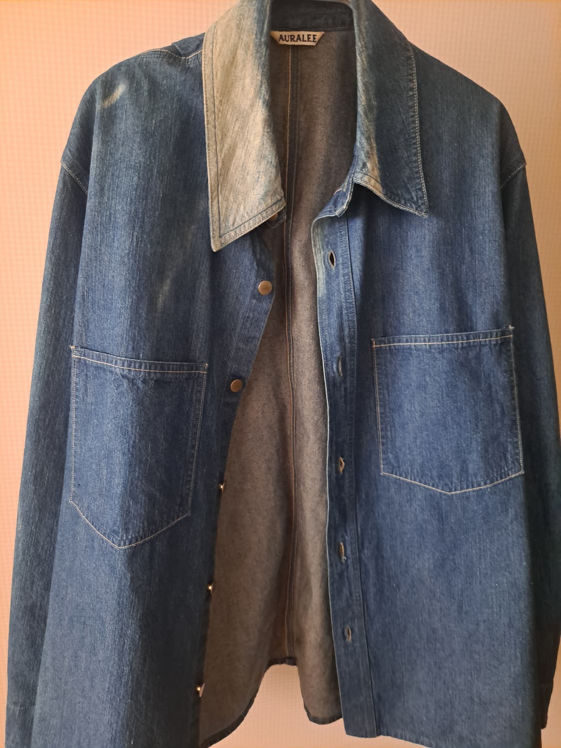 오라리 선페이드 데님 셔츠 3사이즈 상품이미지1