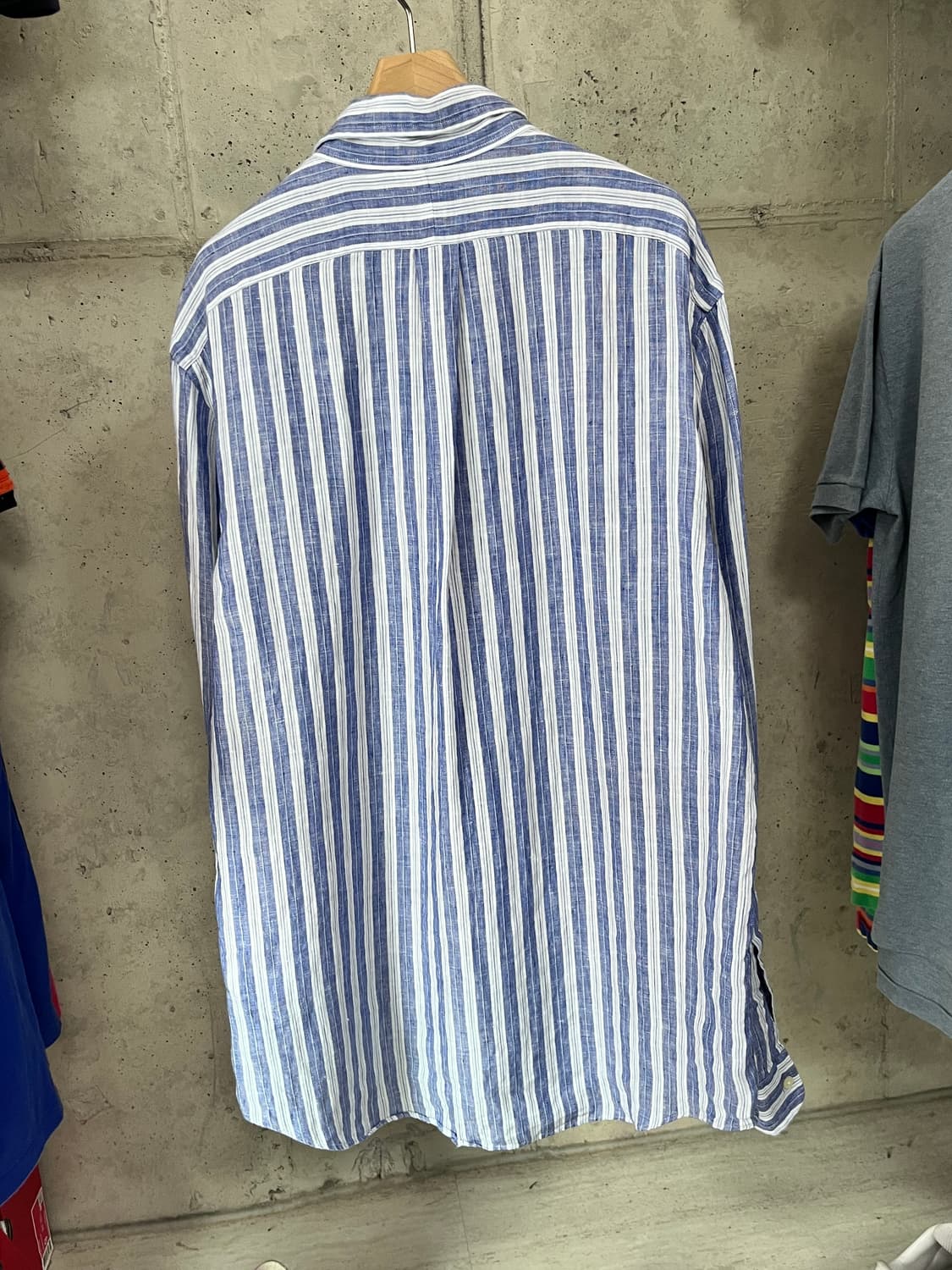POLO RALPH LAUREN LINEN STRIPE SHIRT 상품이미지6