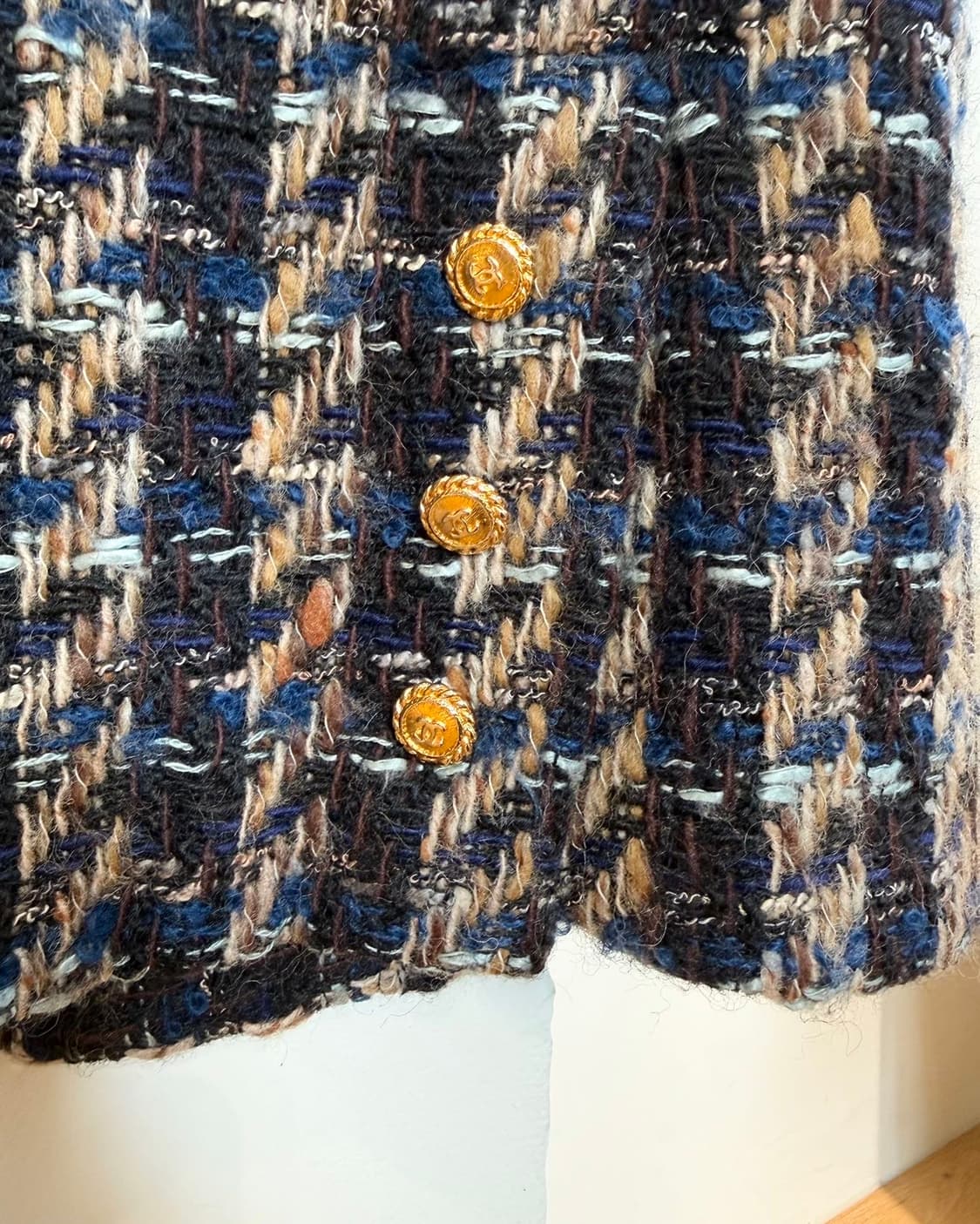 샤넬 부티크 네이비 트위드 수트 자켓  상품이미지8