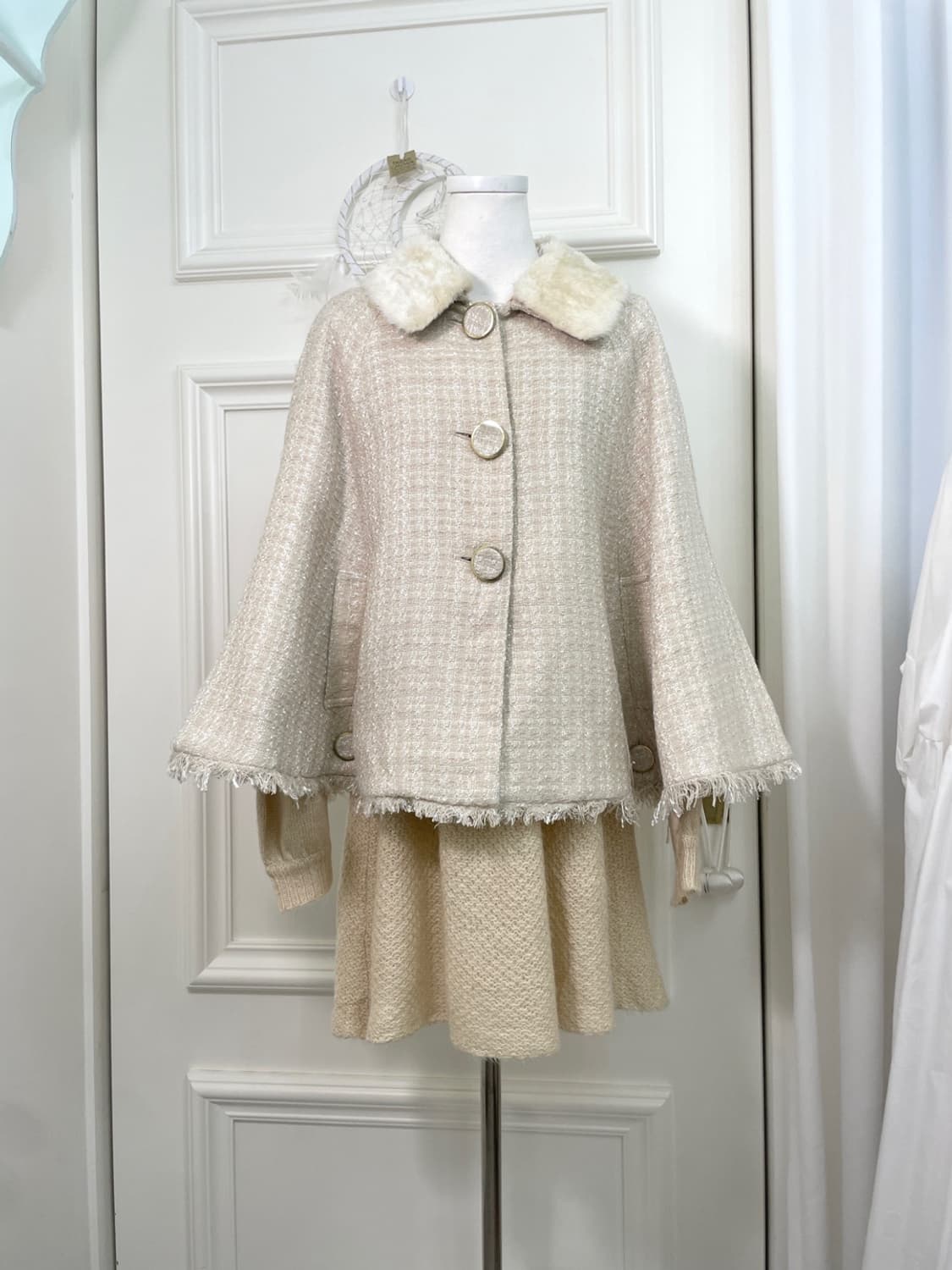 ivory lovely flare knit opc(size-M) 상품이미지8