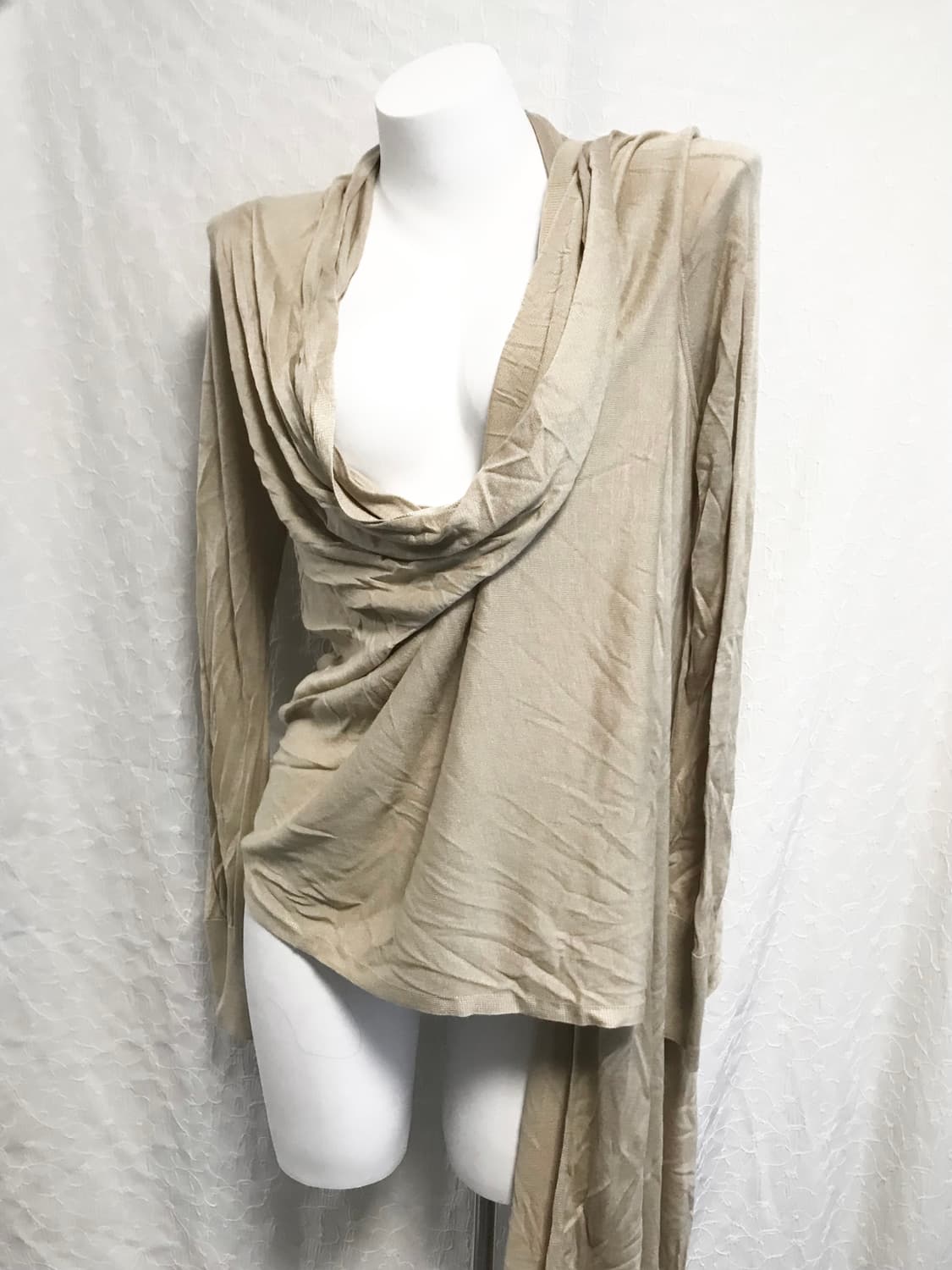 빈티지 DKNY 아카이브 언발 드레이프 롱 가디건 상품이미지5