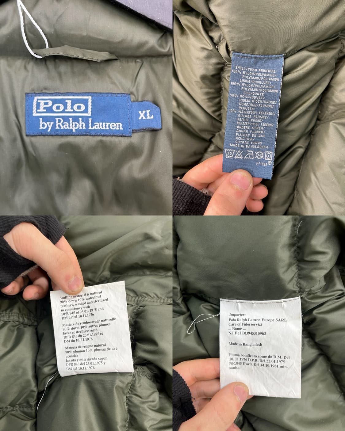 폴로 랄프 로렌 90's 수어사이드 스키 다운 자켓 상품이미지7