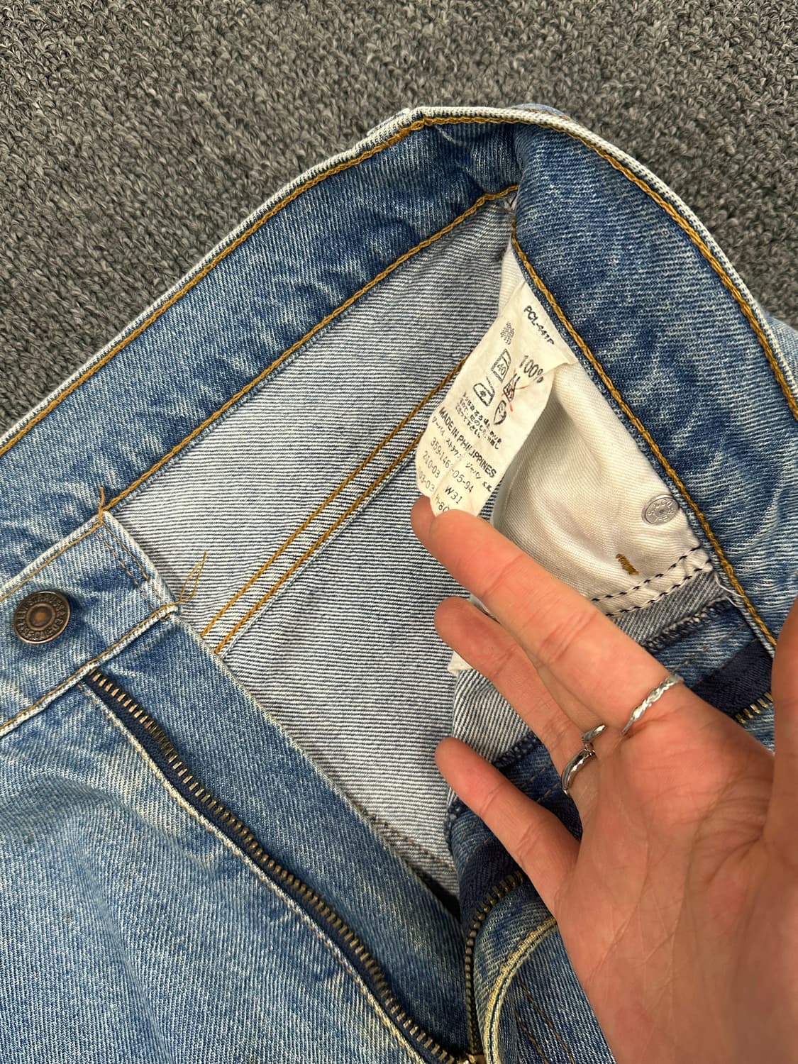 31)리바이스 빈티지 워싱 스트레이트 데님 팬츠 상품이미지4