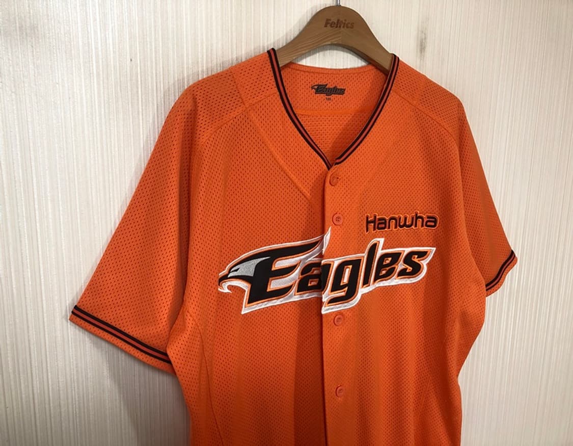 KBO 한화이글스 오렌지 홈유니폼/져지 105 상품이미지5