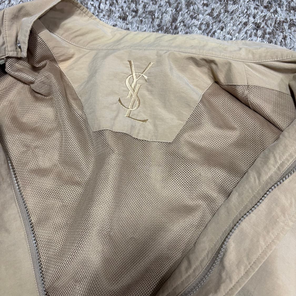 105 YSL 입생로랑 베이지 블루종 자켓 상품이미지4