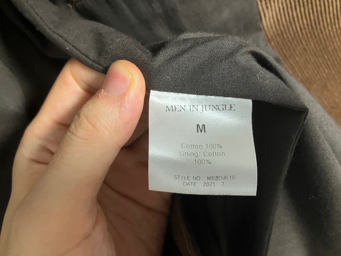 맨인정글 마르쉐 코듀로이 노치드 싱글 자켓 (브라운, M) 상품이미지4