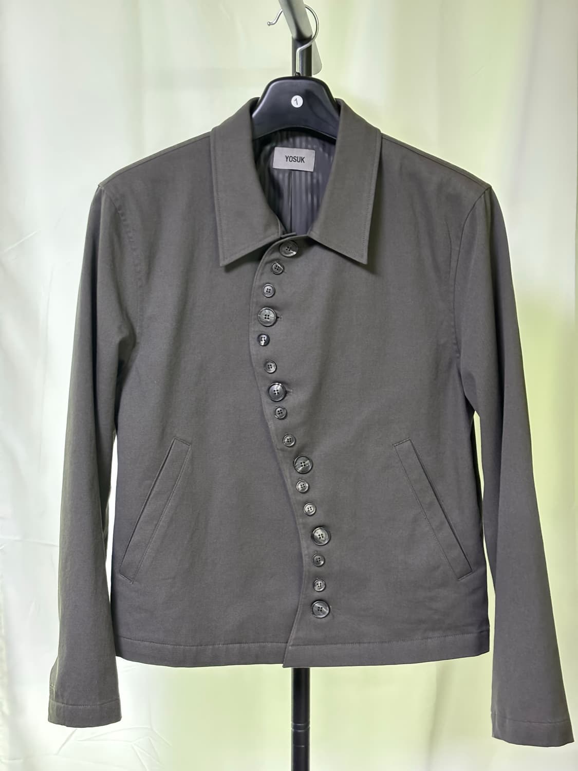 요석 S button jacket(Warm gray) 상품이미지1