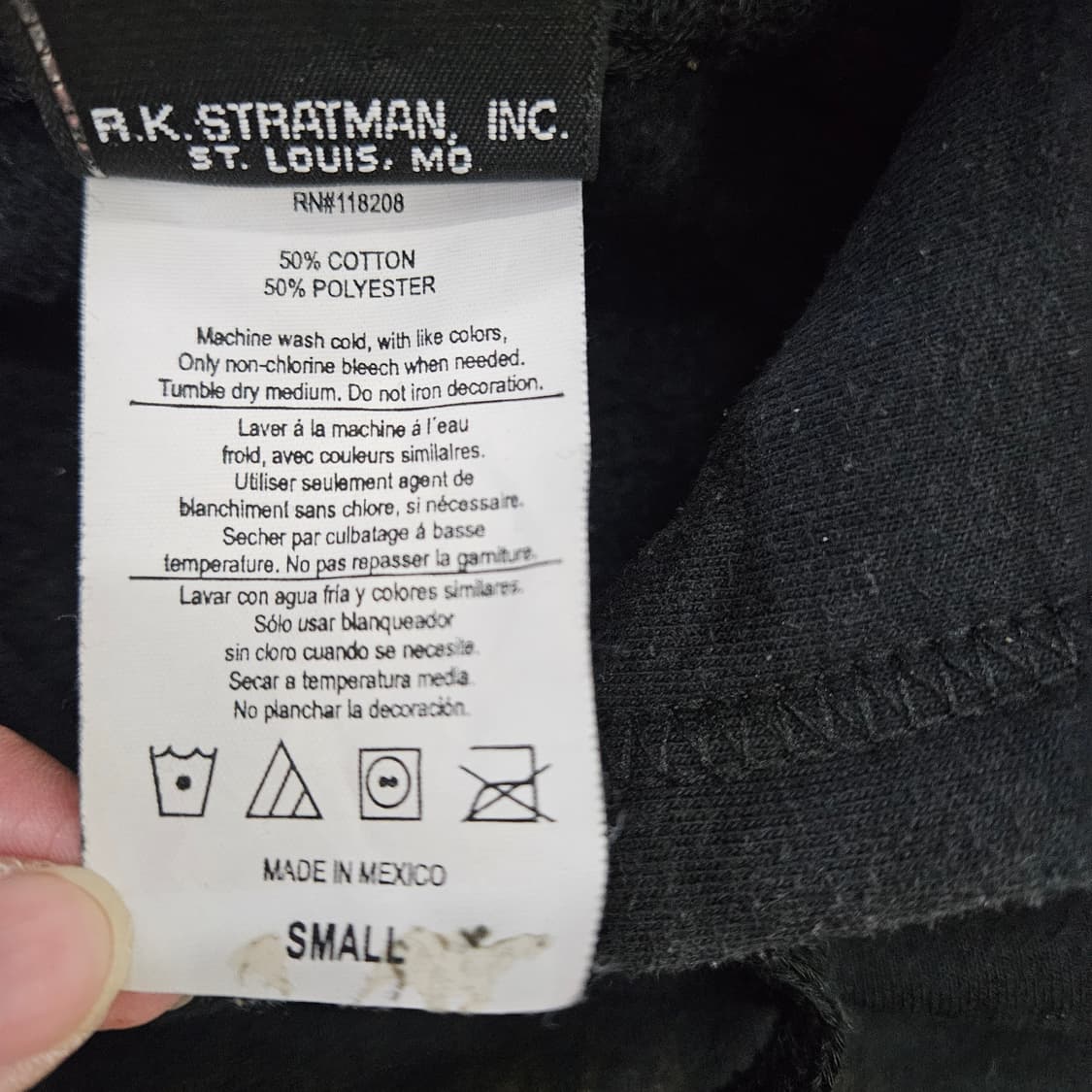 [S] 할리 데이비슨 블랙 로고프린팅 후드 티셔츠 0102YH1 상품이미지5