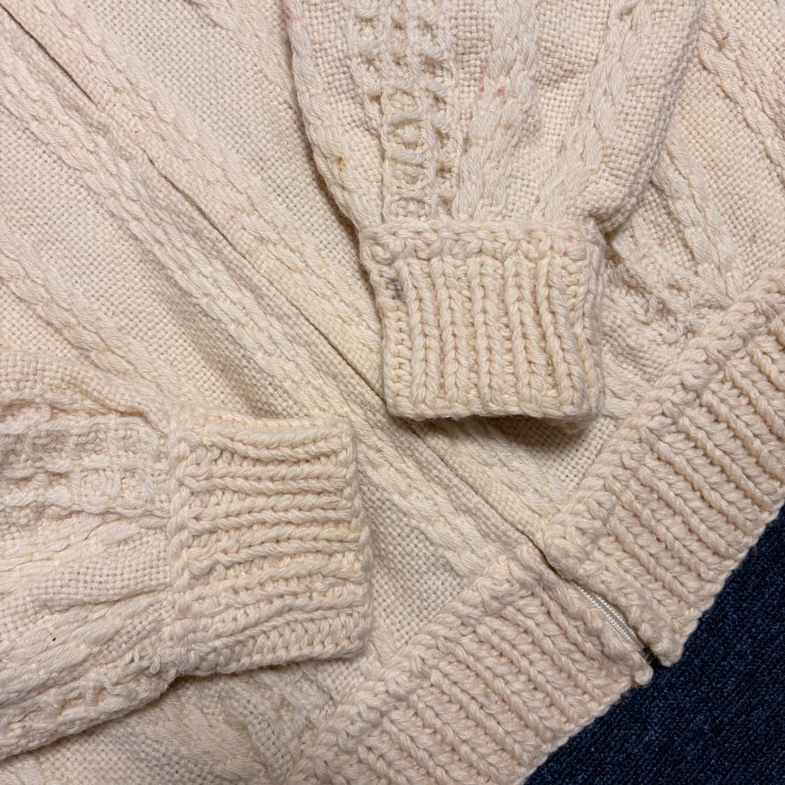 태피스트리 아일랜드 리미티드 울 니트 집업 상품이미지2