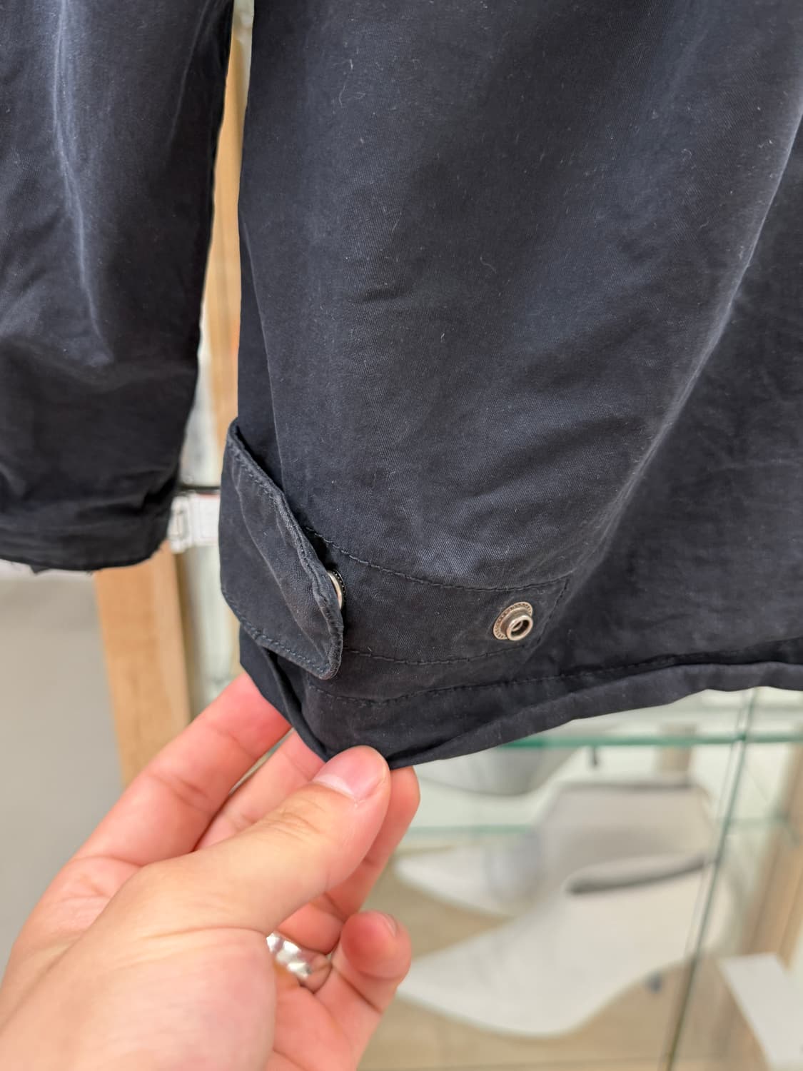 dyed cotton zip-up jacket  상품이미지7