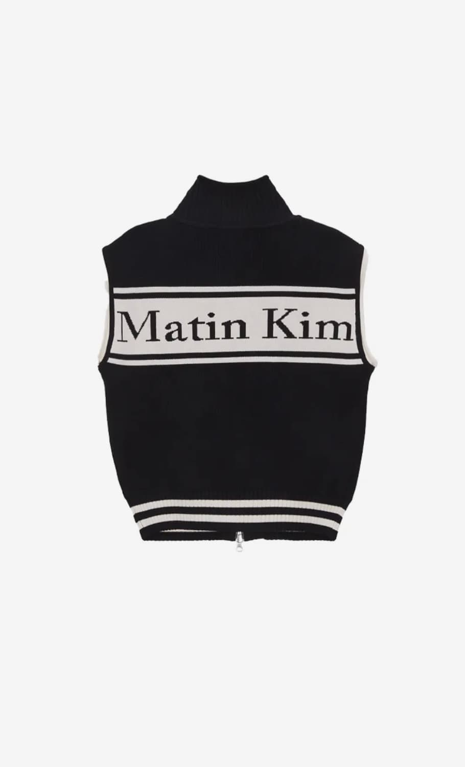 마뗑킴 SPELL POINT STRIPE KNIT VEST 상품이미지1