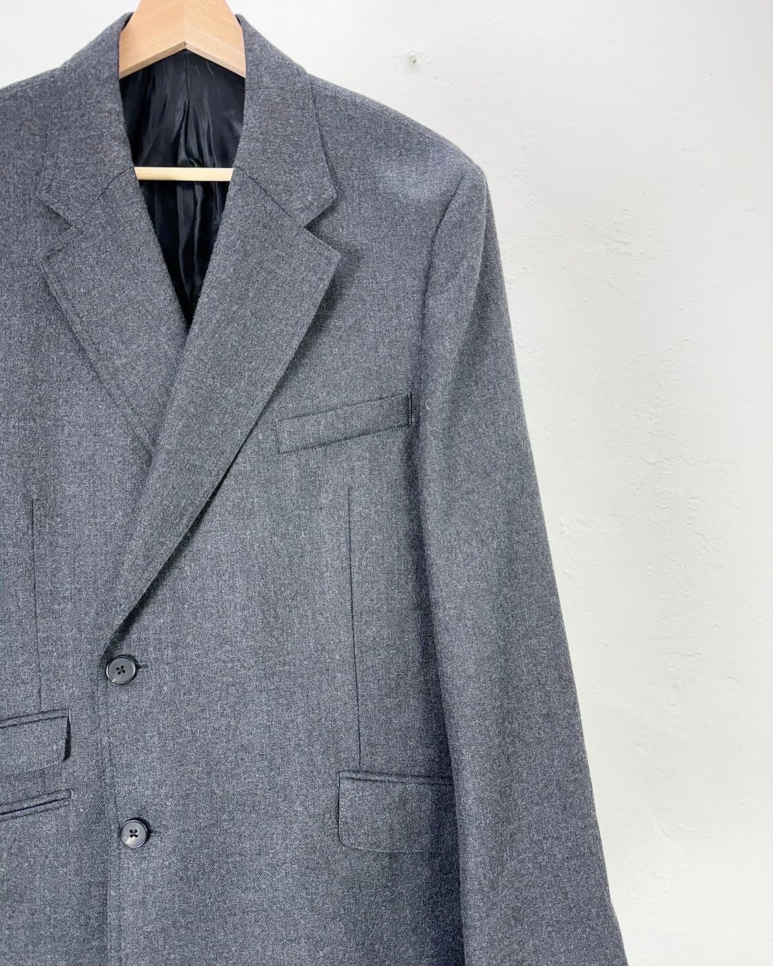 이얼즈 어고 플레어 그레이 더블 브레스티드 울 셋업 상품이미지5