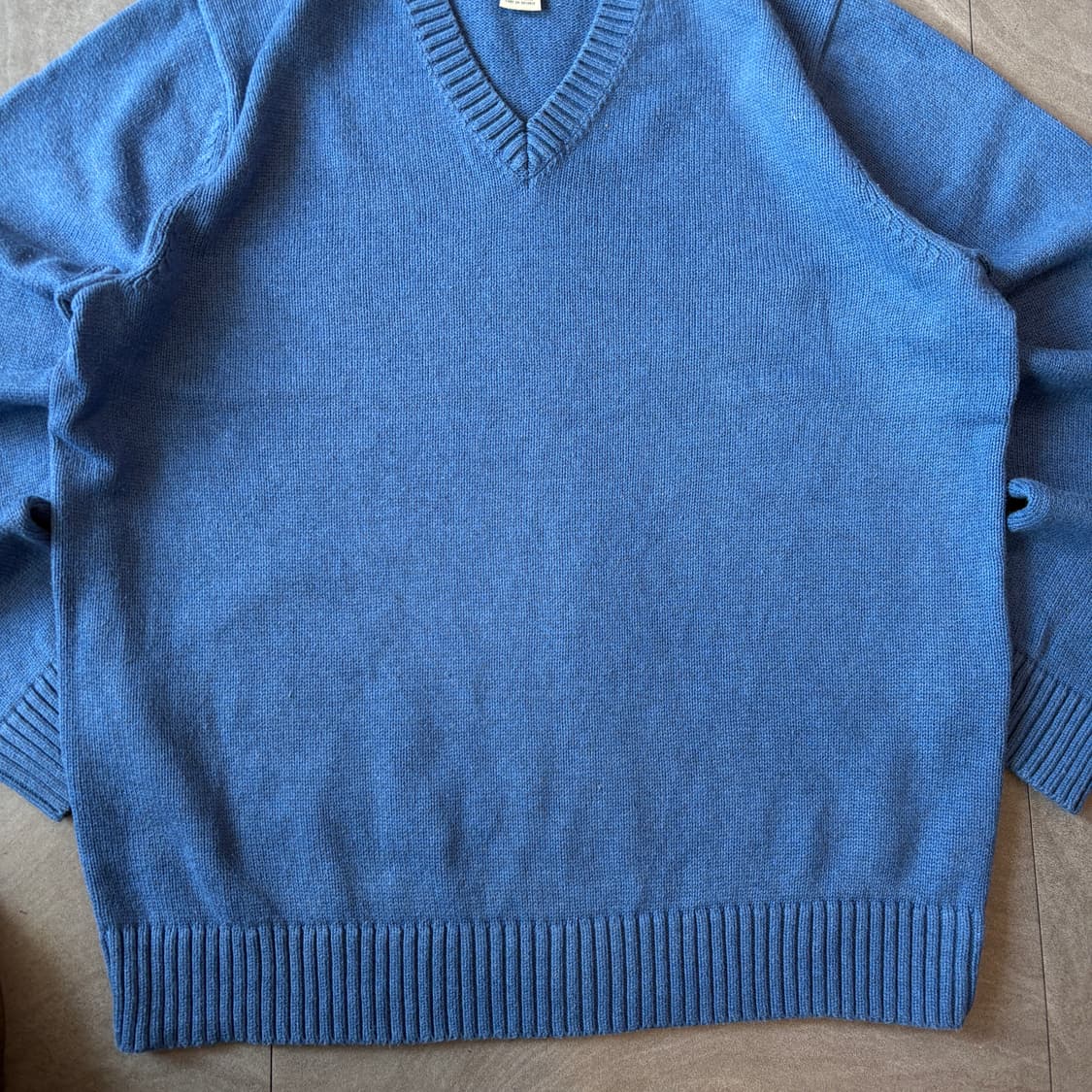 L.L.bean 정품 엘엘빈 블루 해비 코튼 니트 상품이미지4