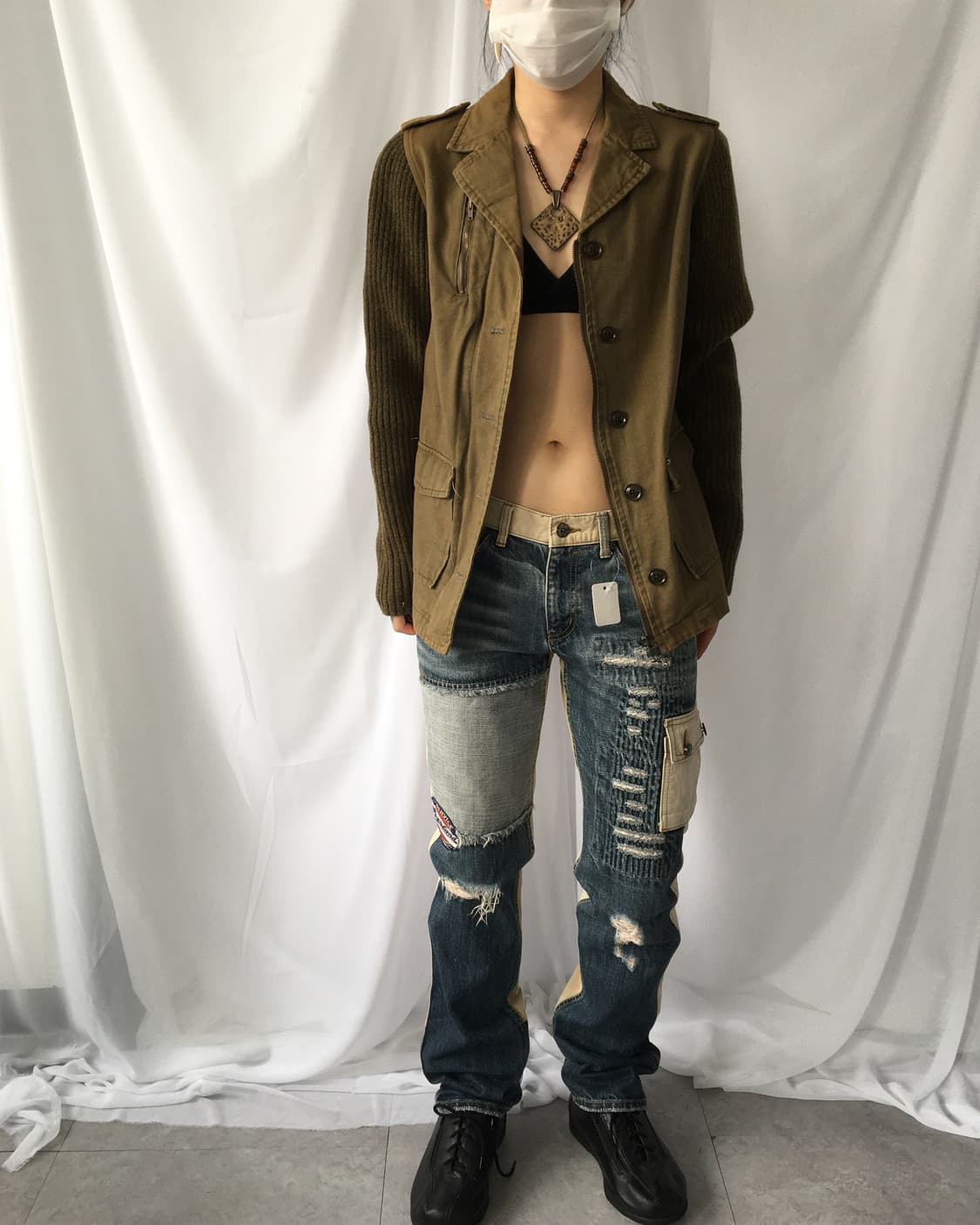 Knitted layered jacket 상품이미지7