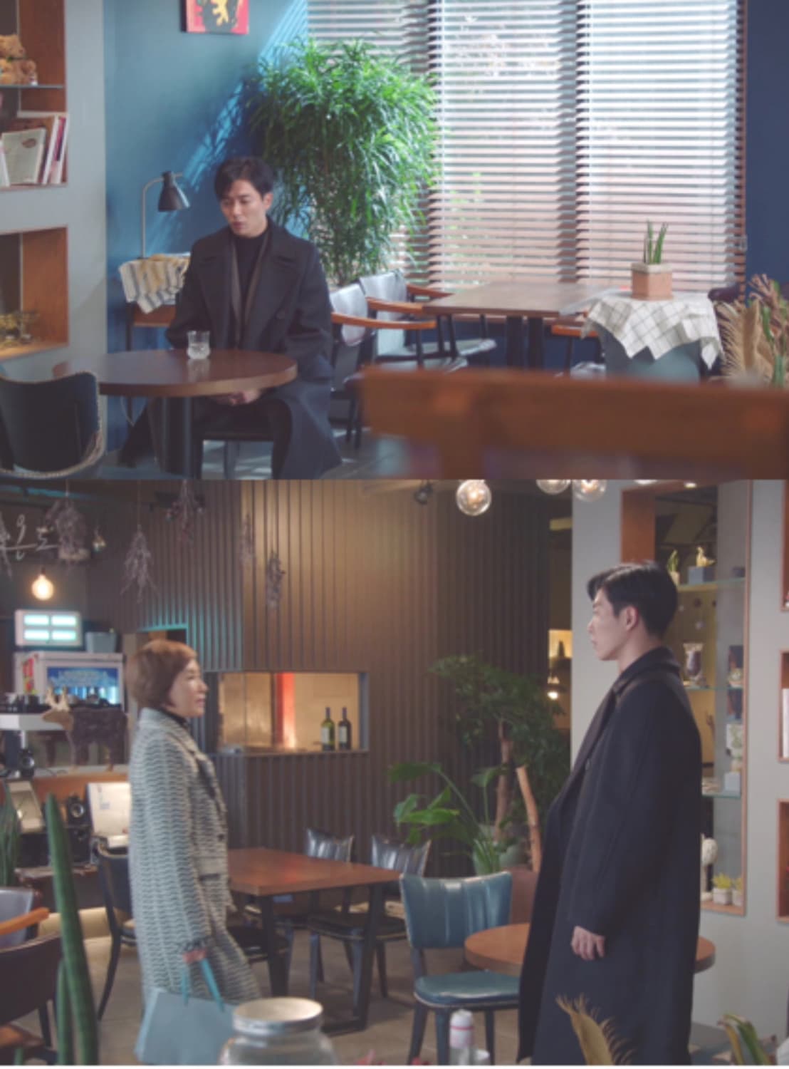 아미 AMI 남성 더블 코트 블랙 48 상품이미지10