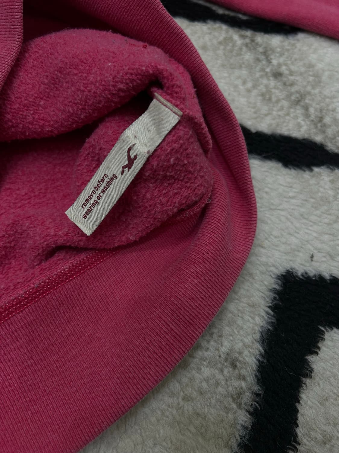 [L]홀리스터 스펠아웃 후드집업/핑크/기모 상품이미지6