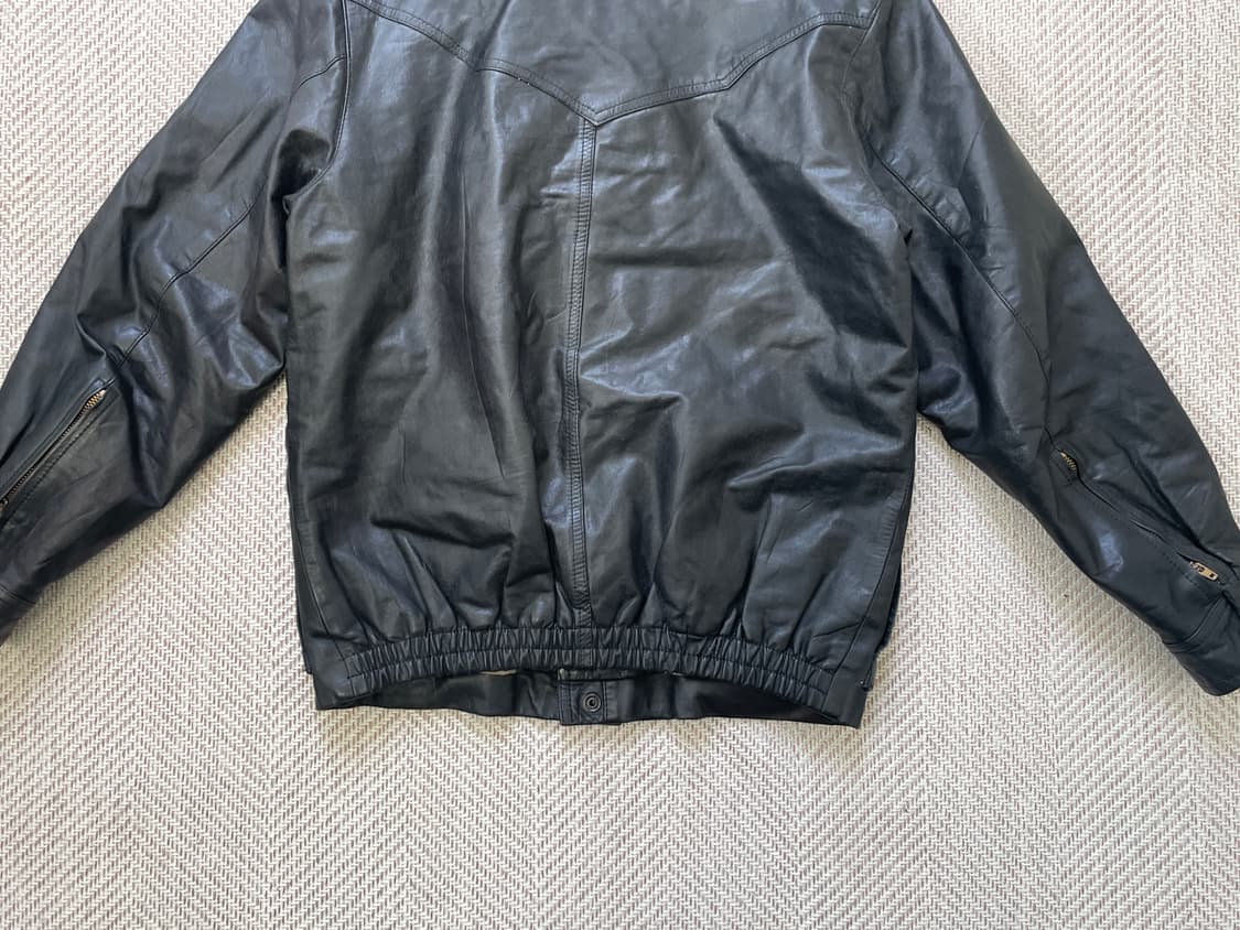 빈티지 A-2 플라이트 레더 봄버자켓  상품이미지8