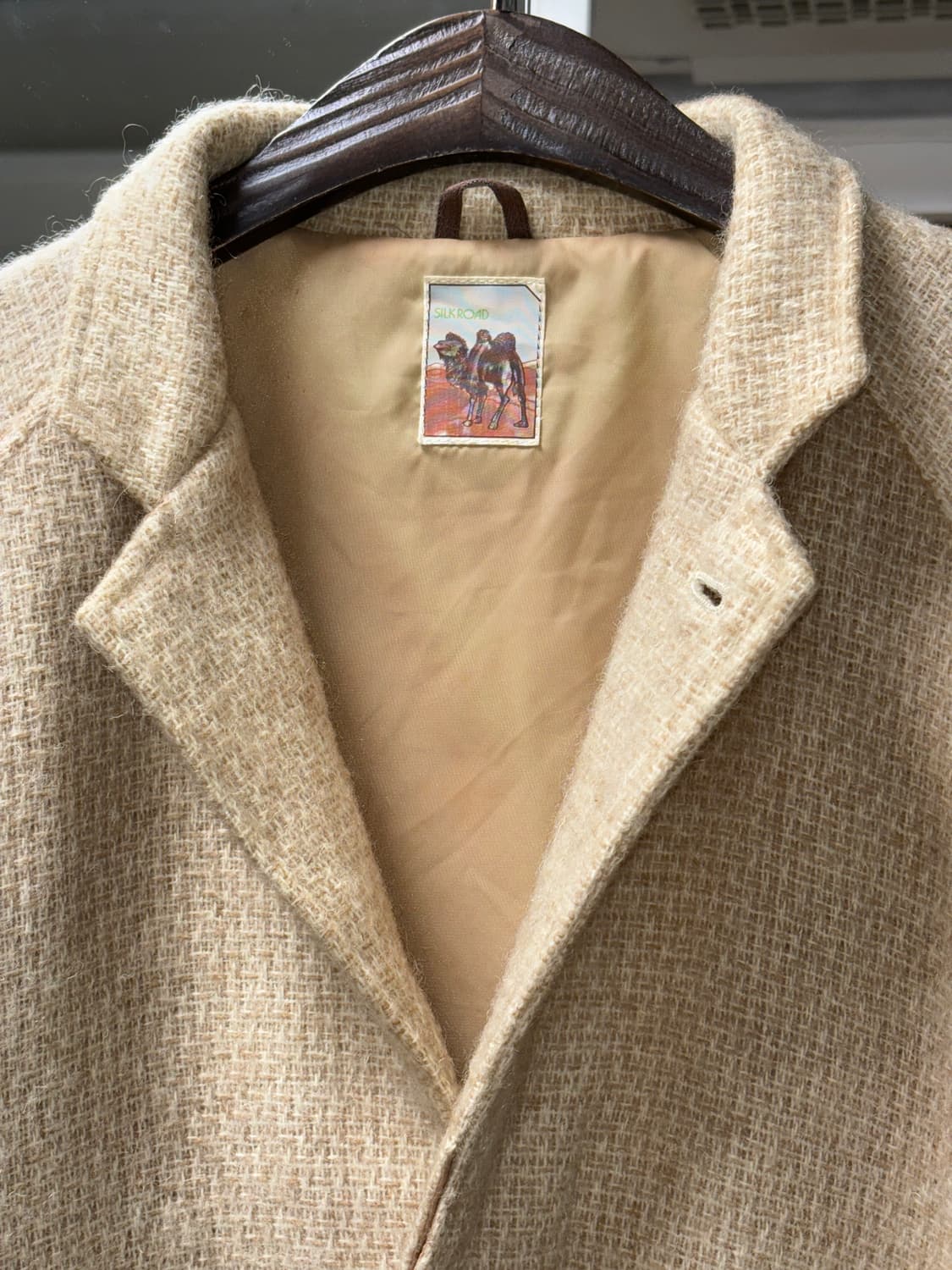 Silk road 베이지 울자켓 상품이미지5