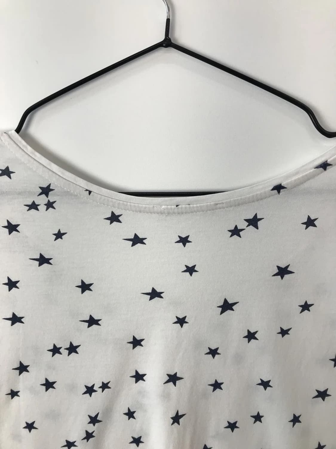 Zara W&B Star Pattern Crop Tee 상품이미지5