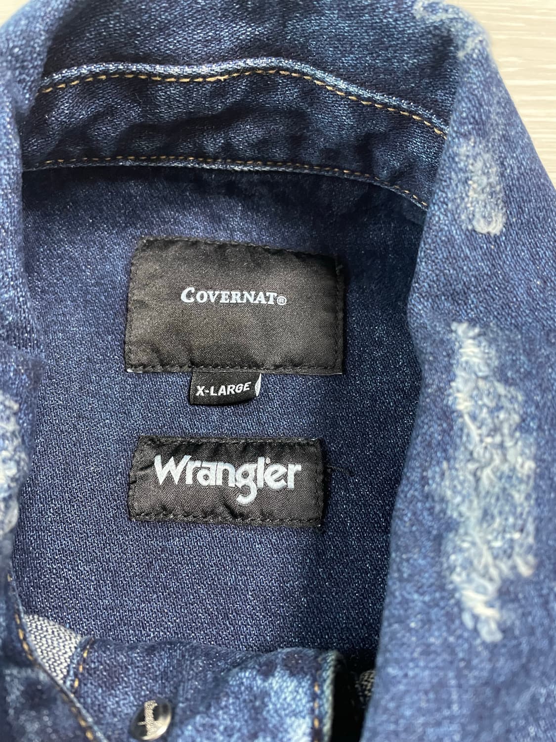 커버낫x랭글러 패치 와팬 데님자켓 상품이미지3