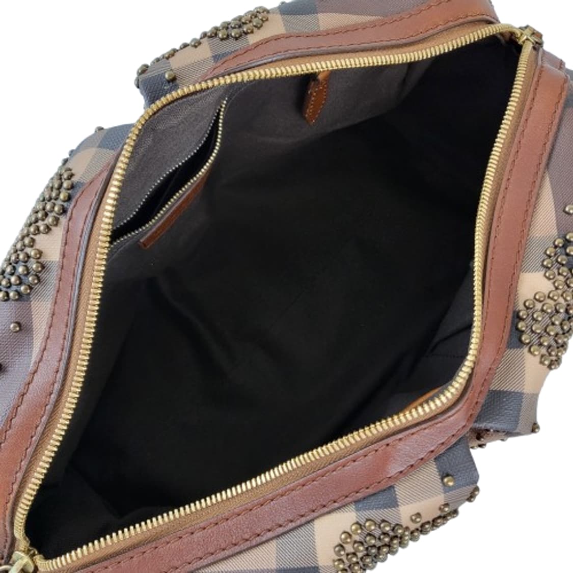 정품 버버리 스모키브라운 노바체크 하트 스터드 토트백 상품이미지10