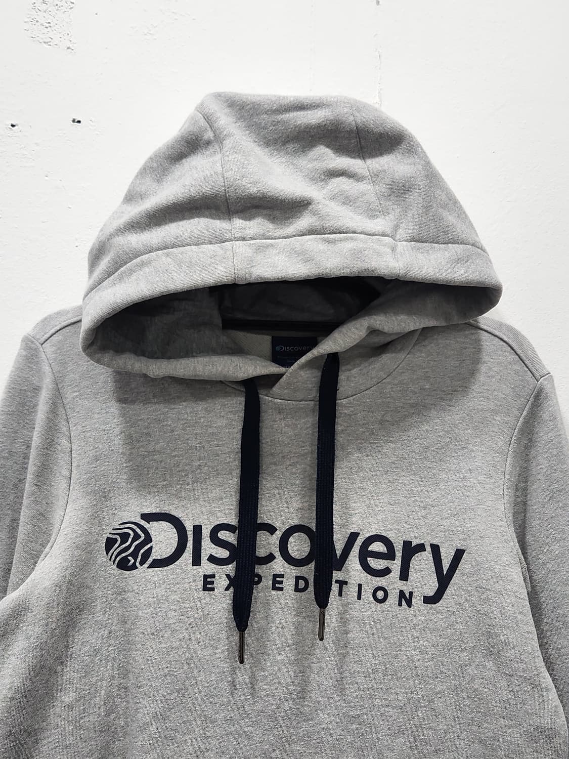 디스커버리 그레이 후드티 여성 90사이즈 상품이미지3