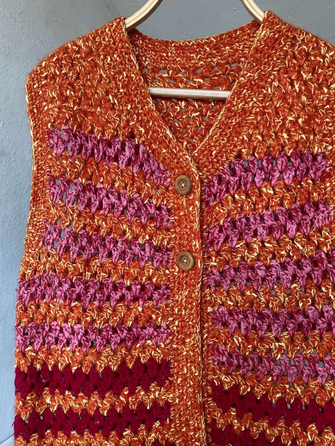 HANDMADE 컬러풀 조끼 상품이미지2