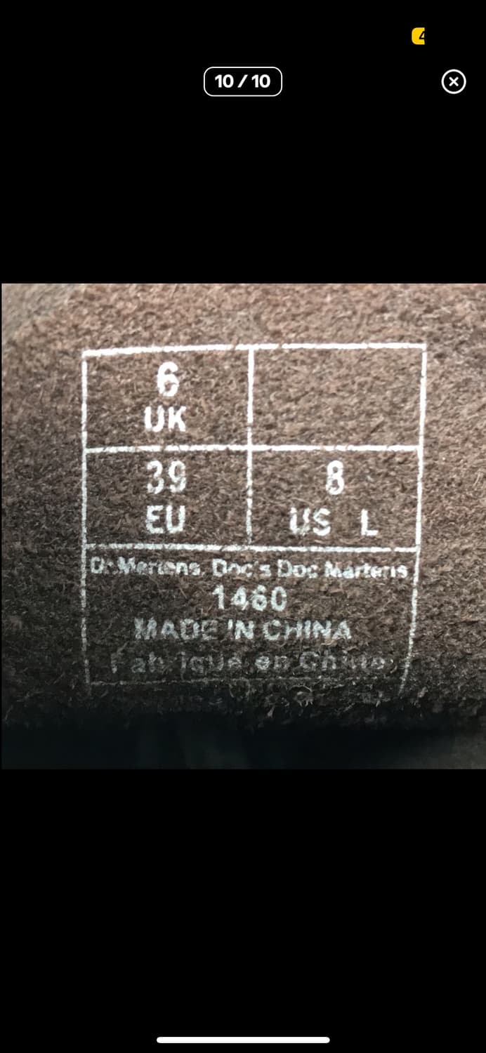 닥터마틴 8홀 브라운 워커 부츠 여성 상품이미지10