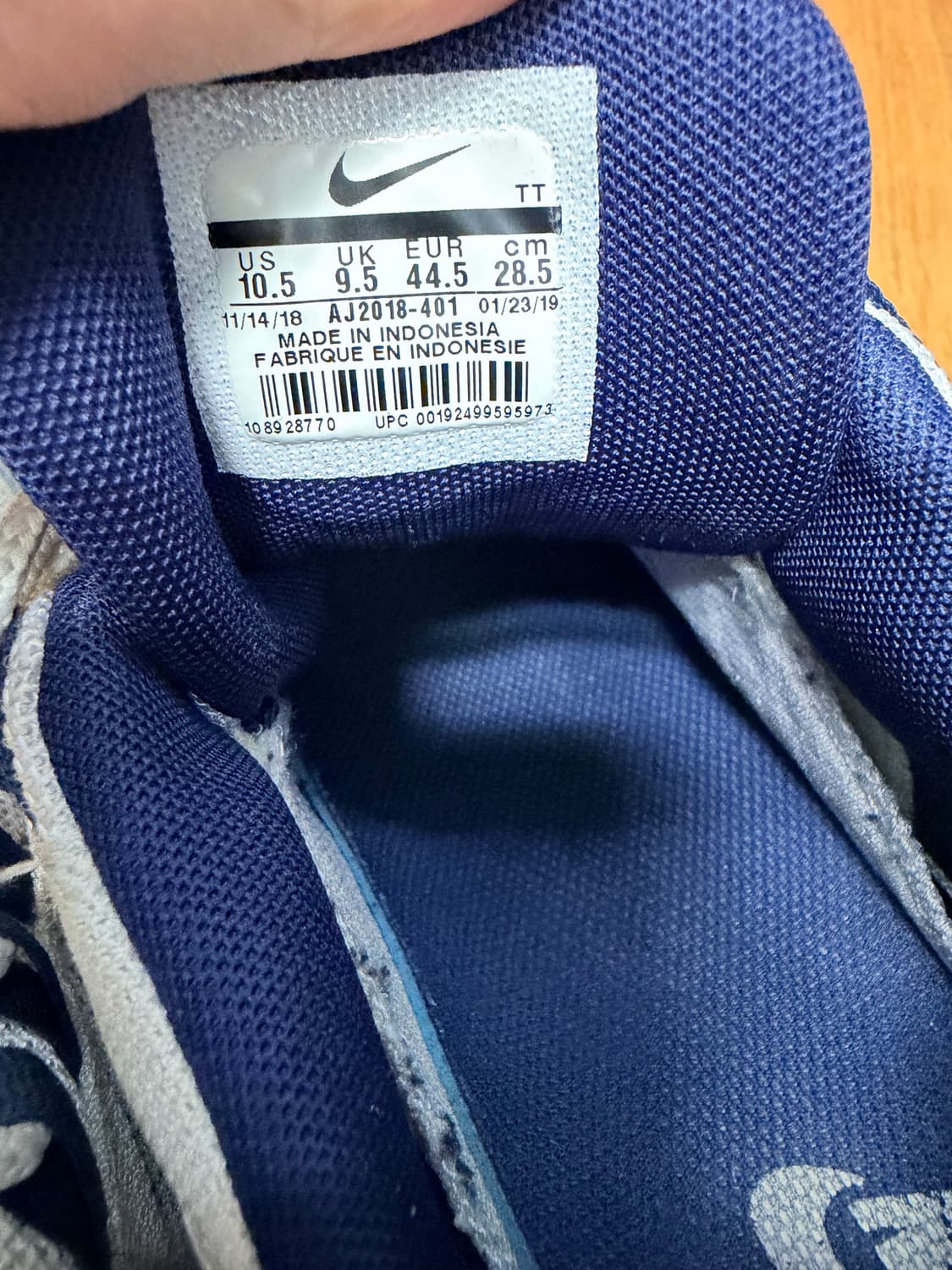 나이키 에어맥스95 미드나잇 네이비 오렌지 285 상품이미지10