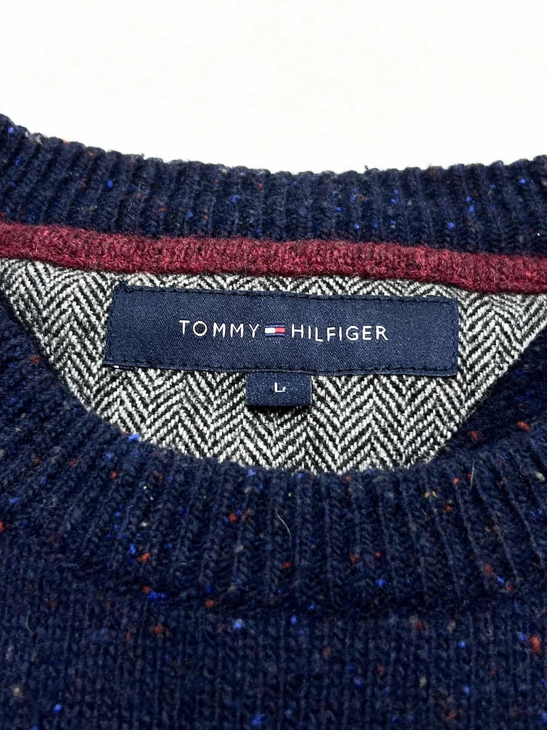 타미힐피거 미니로고 단가라 울 니트 상품이미지8