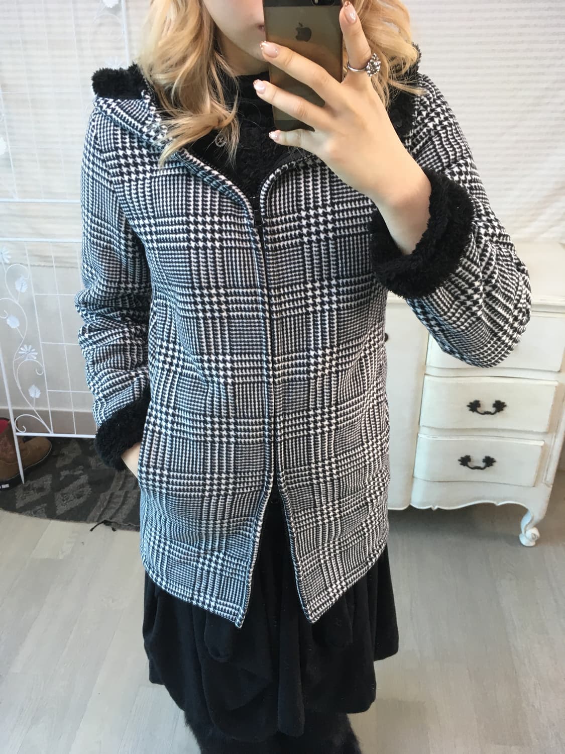 houndstooth checker mustang zip-up 상품이미지5